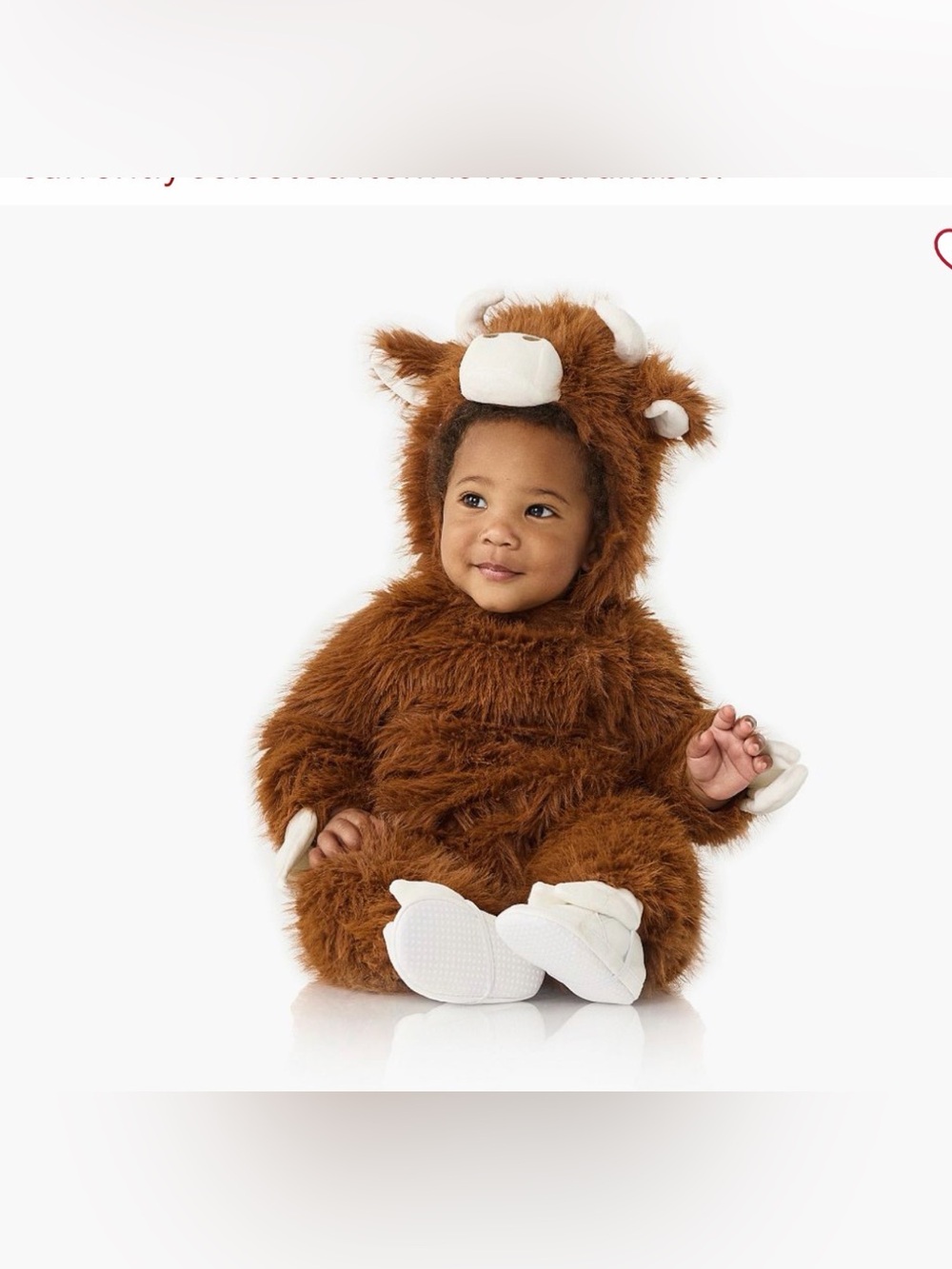 Pottery Barn Kids Baby Highland Cow Halloween Costume Dress Up